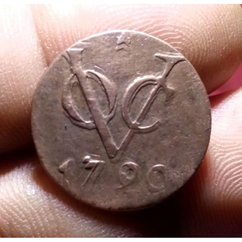 Koin VOC Utrecht Tahun 1790 Double Die