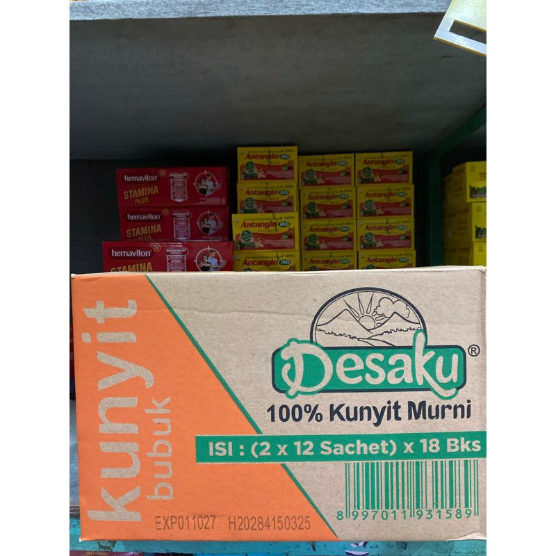 

KUNYIT BUBUK DESAKU 1 DUS ISI (2x12 sachet) x 18 bks