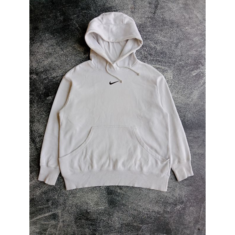 nike center hoodie white
