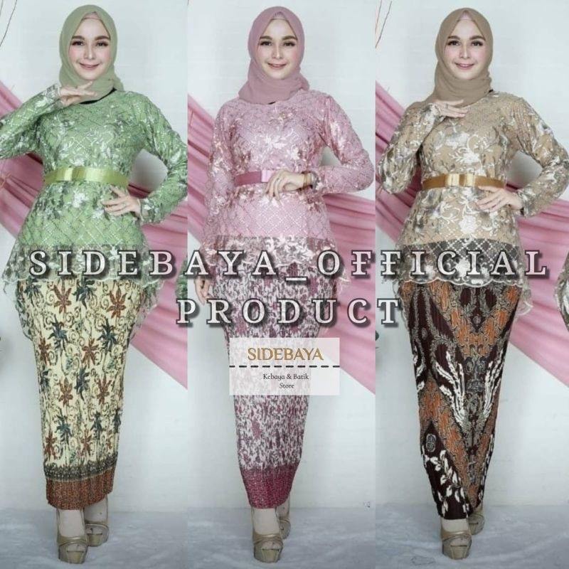 (BAYAR DITUJUAN) ONE SET / ATASAN KEBAYA ICHA PITA REALPICT TERLARIS > SET KEBAYA MODERN / SET KEBAY