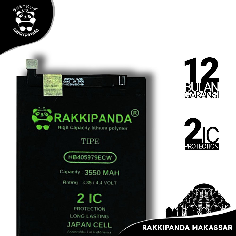 Baterai HP RakkiPanda HB405979ECW Nova/Honor 6C/Honor 7S/Honor 7A/Honor 8A/Y5 2017/Y5 Prime 2018 / H