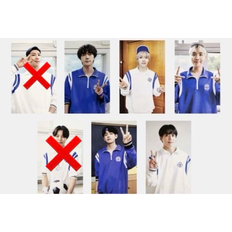 photocard pc bts official photofolio we ourselves kim seokjin jin min yoongi suga jung hoseok jhope 