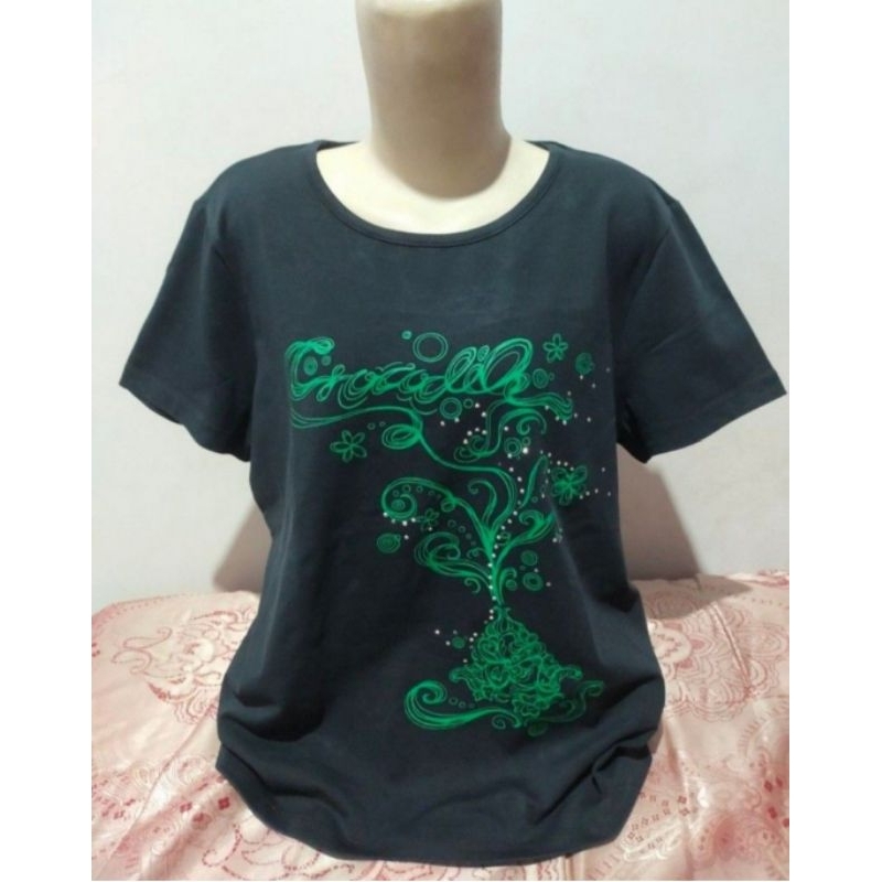 PL Crocodile Ladies Kaos Hitam