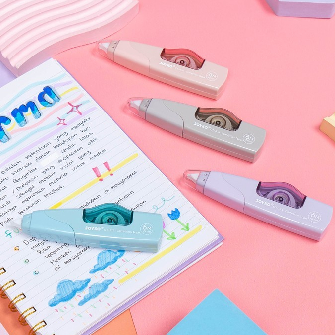 

Tip Ex Correction Tape Joyko CT-574 Original (1 PCS) / Correction Pen Penghapus Pita Koreksi Joyko CT-574 Per Pcs