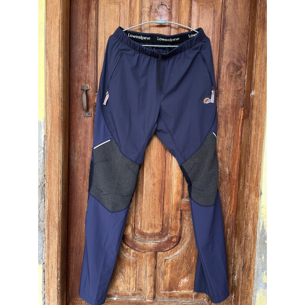 Celana Lowe Alpine Outdoor Gunung Hiking Biru Motif Hitam