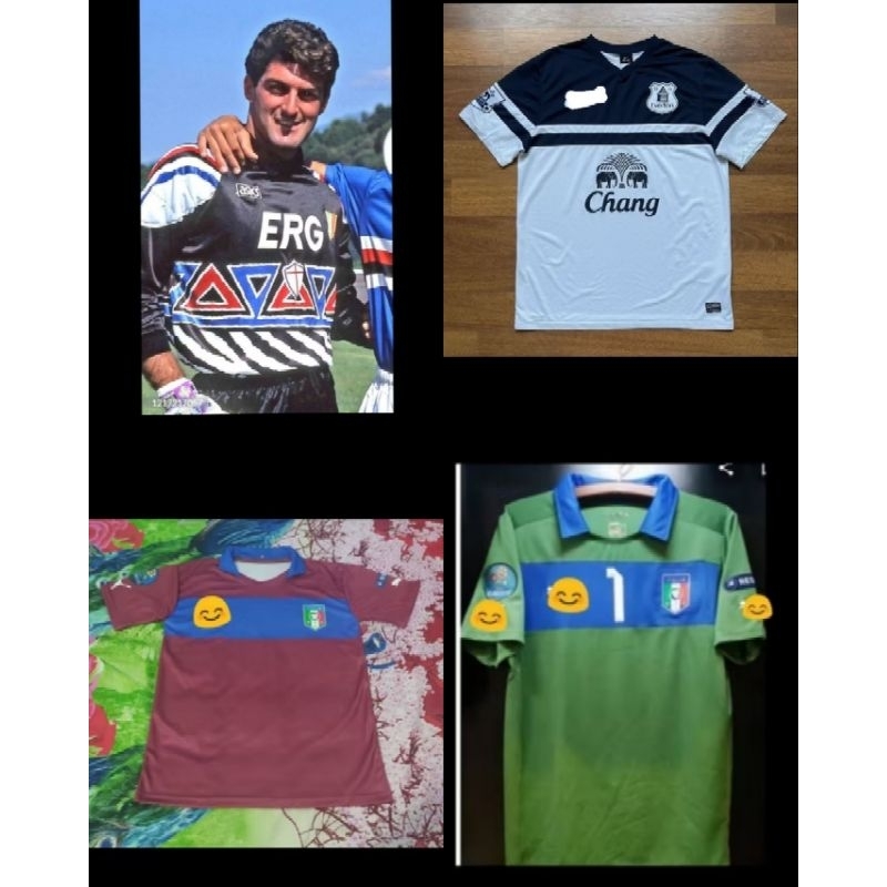 Jersey Everton 2013 Printing/Jersey Kiper Sampdoria 1991 1992/Jersey GK Sampdoria 1991 Print/Jersey 