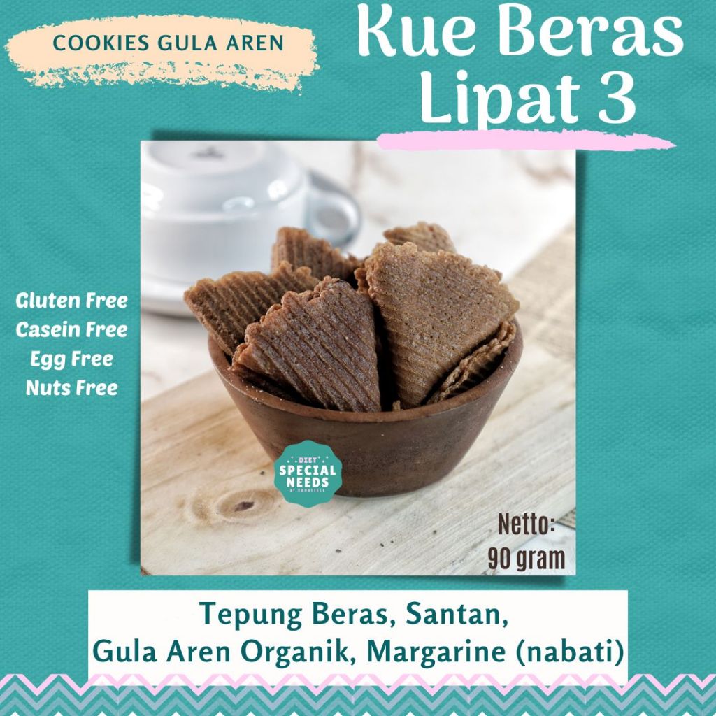 

Kue Beras Lipat 3 - Egg Free, Gluten Free - Diet Special Needs