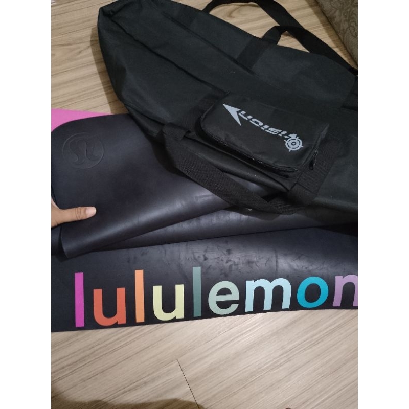 preloved mat yoga lululemon reversible original second murah