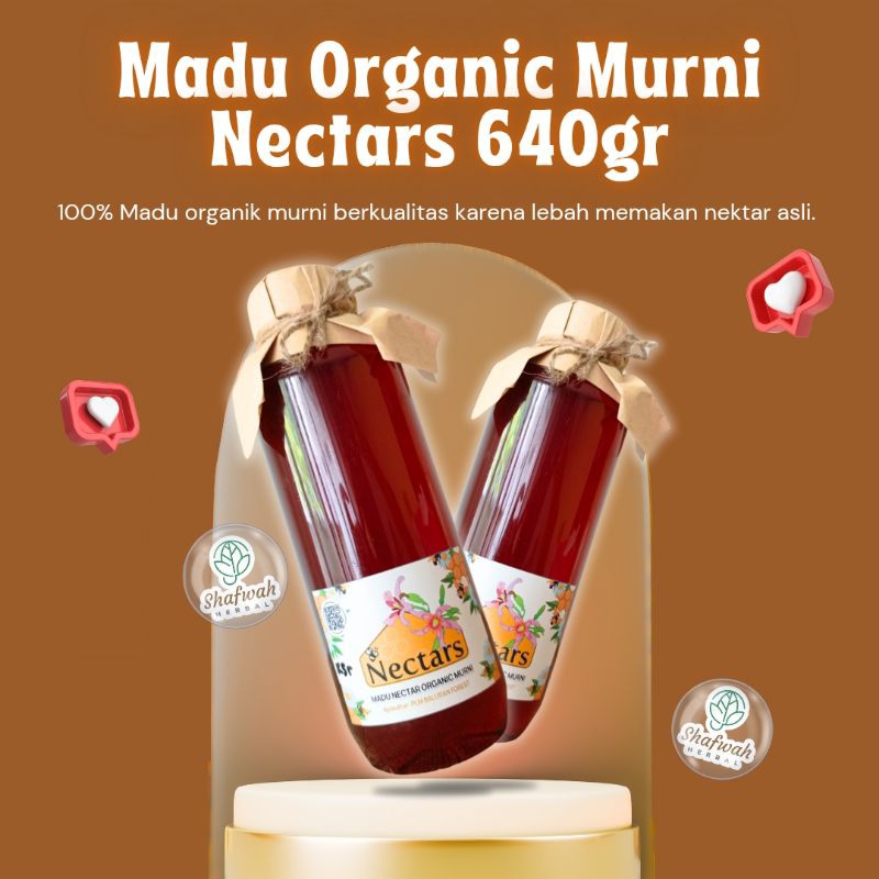 

MADU ORGANIK MURNI NECTARS 640GR / MADU NEKTAR / MADU ASLI / MADU ORGANIK