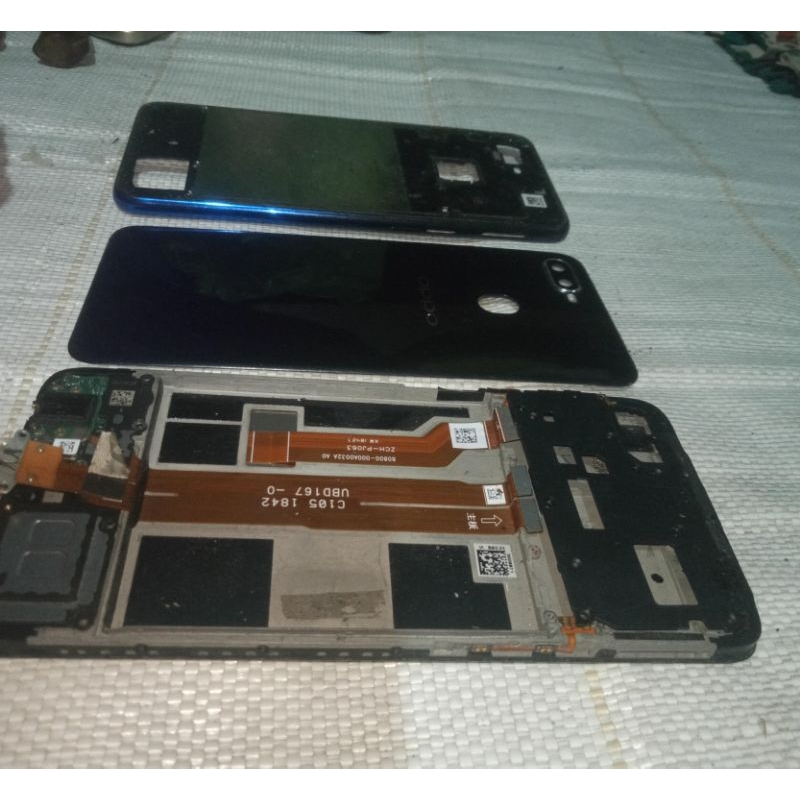 Oppo f9 pro paket komplit backdoor,buzzer,lcd copotan