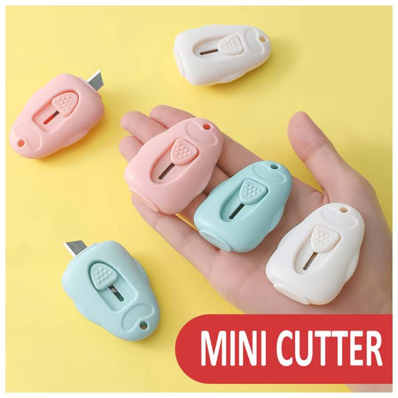 

PR MINI CUTTER PORTABLE / PISAU PEMOTONG KERTAS DAN PAKET UNBOXING SERBAGUNA - Random
