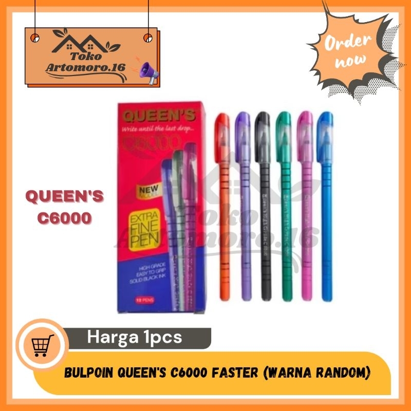 

Bulpoin Bulpen Pulpen Faster C6000 QUEEN'S Warna Random