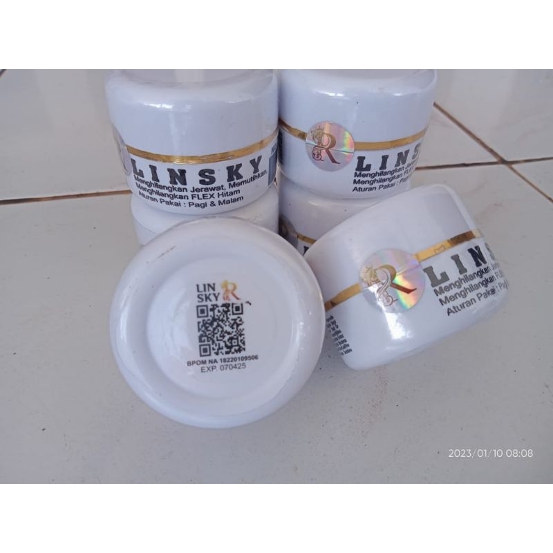 Cream Linsky Full Putih Memutihkan Bpom Original segel full berhologram