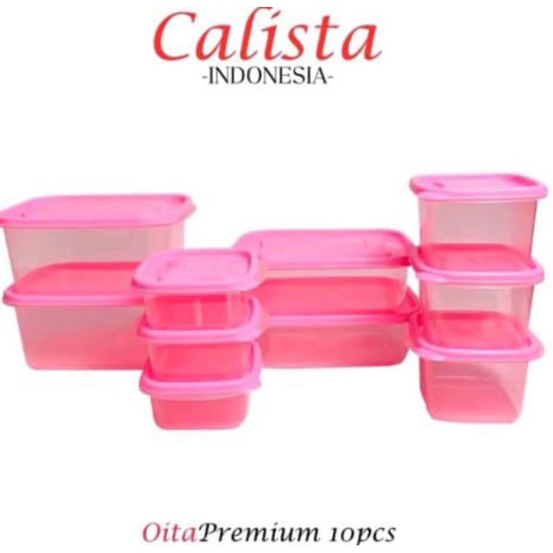 SET BOX MAKANAN 20PCS/BOX PENYIMPANAN MAKANAN CALISTA/BOX CALISTA SERBA GUNA