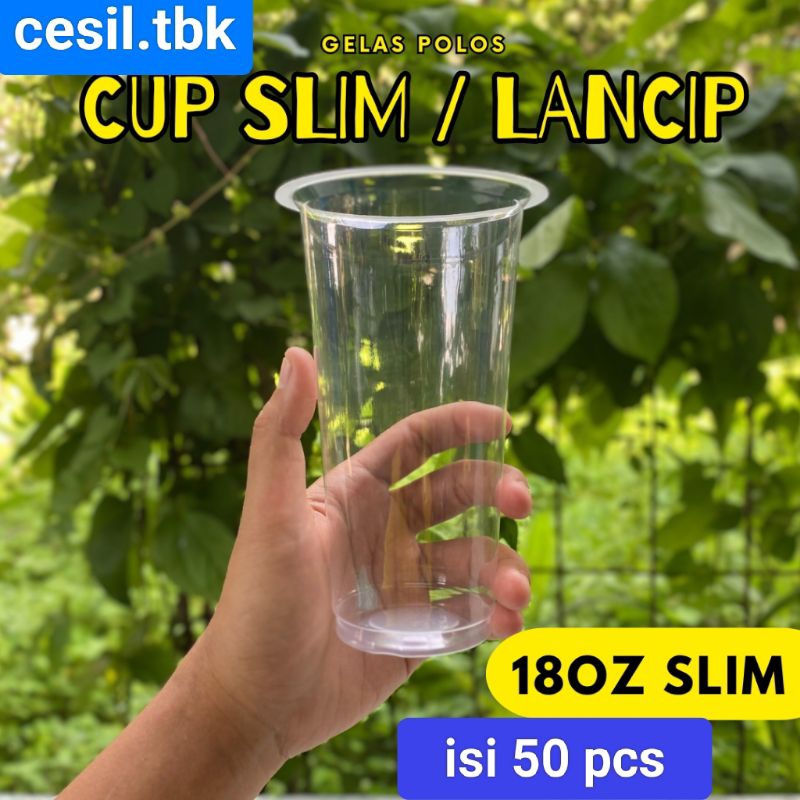 [instan] Cup 18oz Slim /18oz Slim / 18 slim / Plastik 18oz Slim / Slim 18oz / Cup 18oz Slim / Sealer