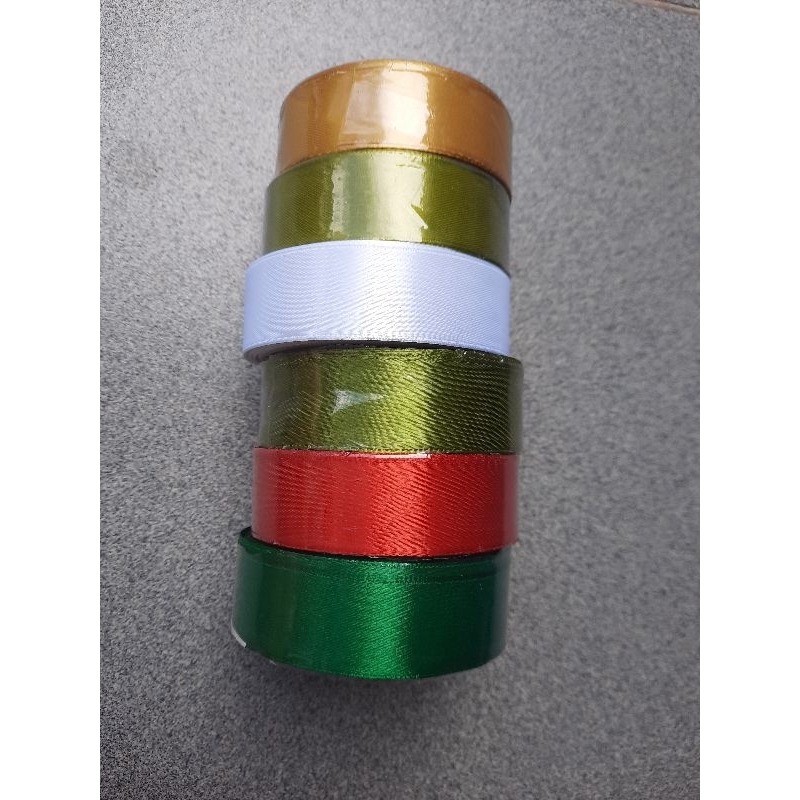 

Pita satin 2.5 cm atau 1 inch Harga per rol 20 yard 18 meter