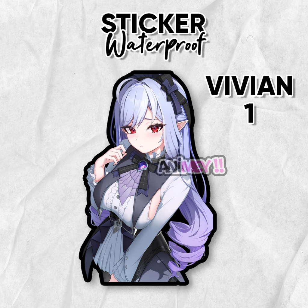 

Stiker Vivian Game Zenless Zone Zero / Sticker Anime Waterproof
