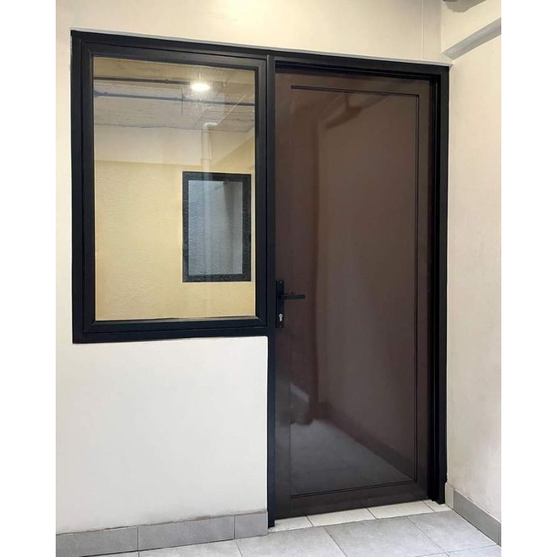 PINTU SWING SINGEL ALUMUNIUM INKALUM +KUSEN+PASANG