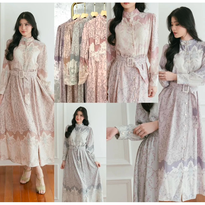 [EID COLLECTION] Premium Rachel Ethnic Maxi Dress | Eid Adha Idul Fitri Edition | Bumil Busui Hijab 