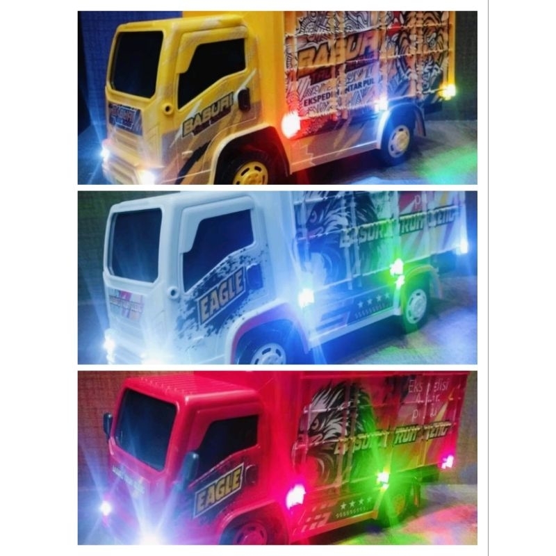 Mainan Anak BASURI TRUCK/TRUK COLL DIESEL OLENG REMOTE CONTROL/RC Ada LAMPU dan Musik TELOLET 2502