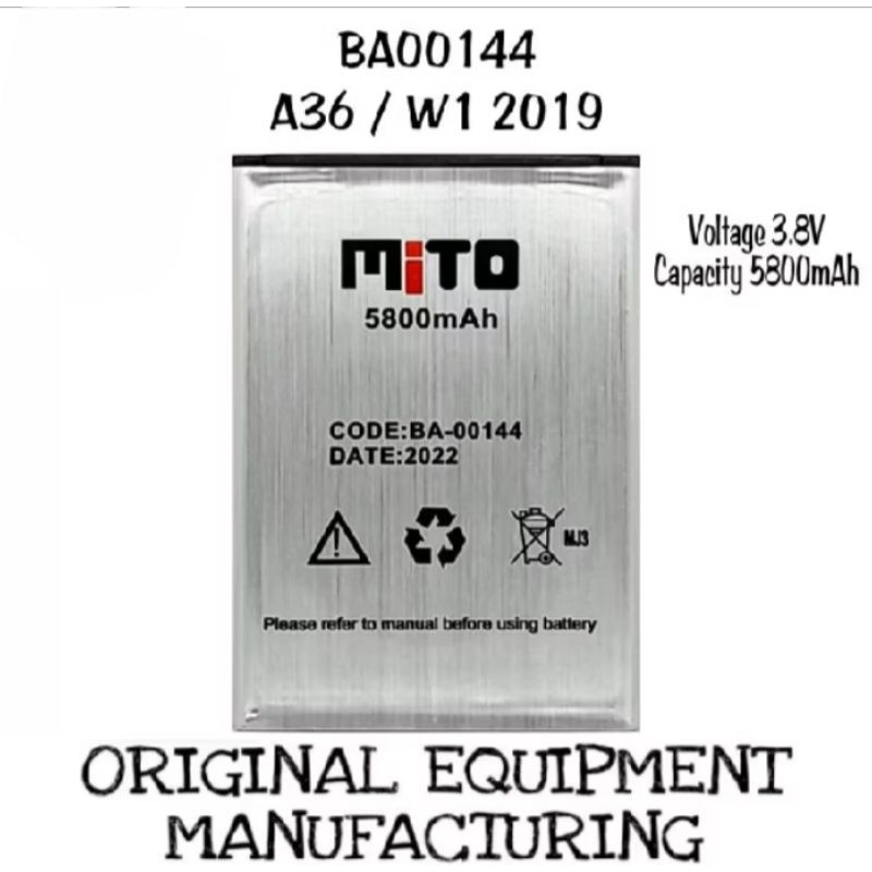 BATERAI MITO /A36/W1 2019/BA00144/BATERAI BATREY