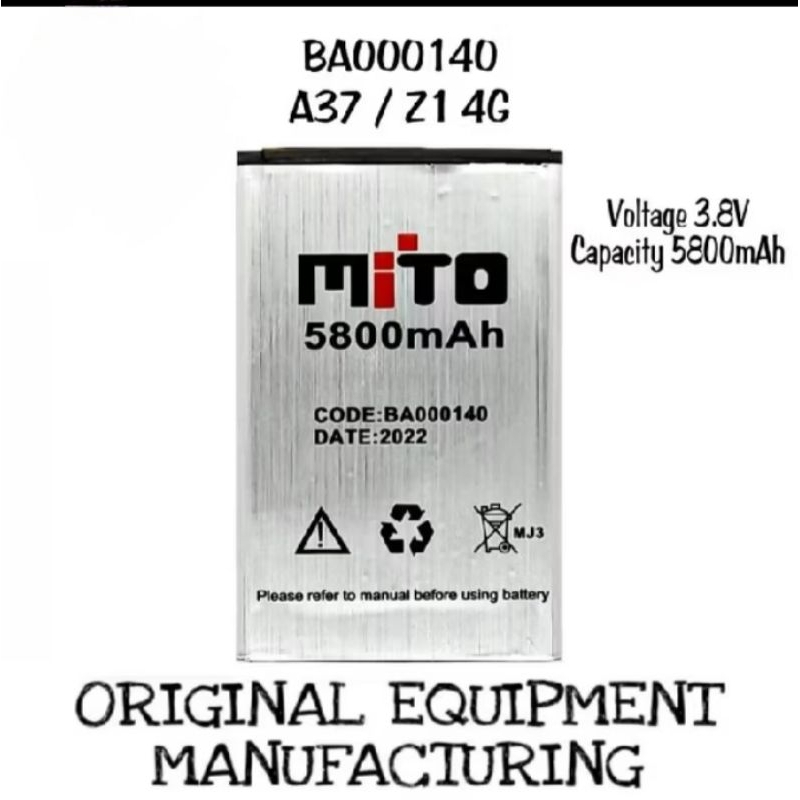 BATERAI BATREY MITO A37/Z1 4G/BA000140/BATERAI BATRE