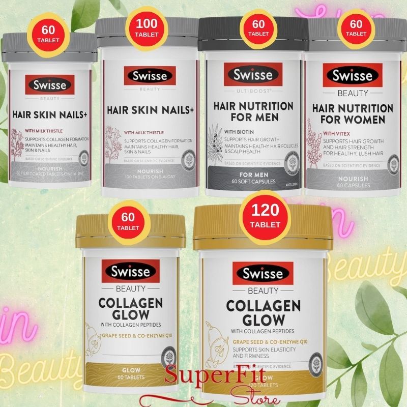 Swisse Ultiboost Hair Skin Nails+ Nails / Swisse Collagen Glow Peptides / Swisse Hair Nutrition For 