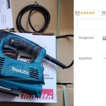 

Jig Saw MAKITA 4327M Gergaji Tripleks 4327 M JigSaw Kayu Orbital
