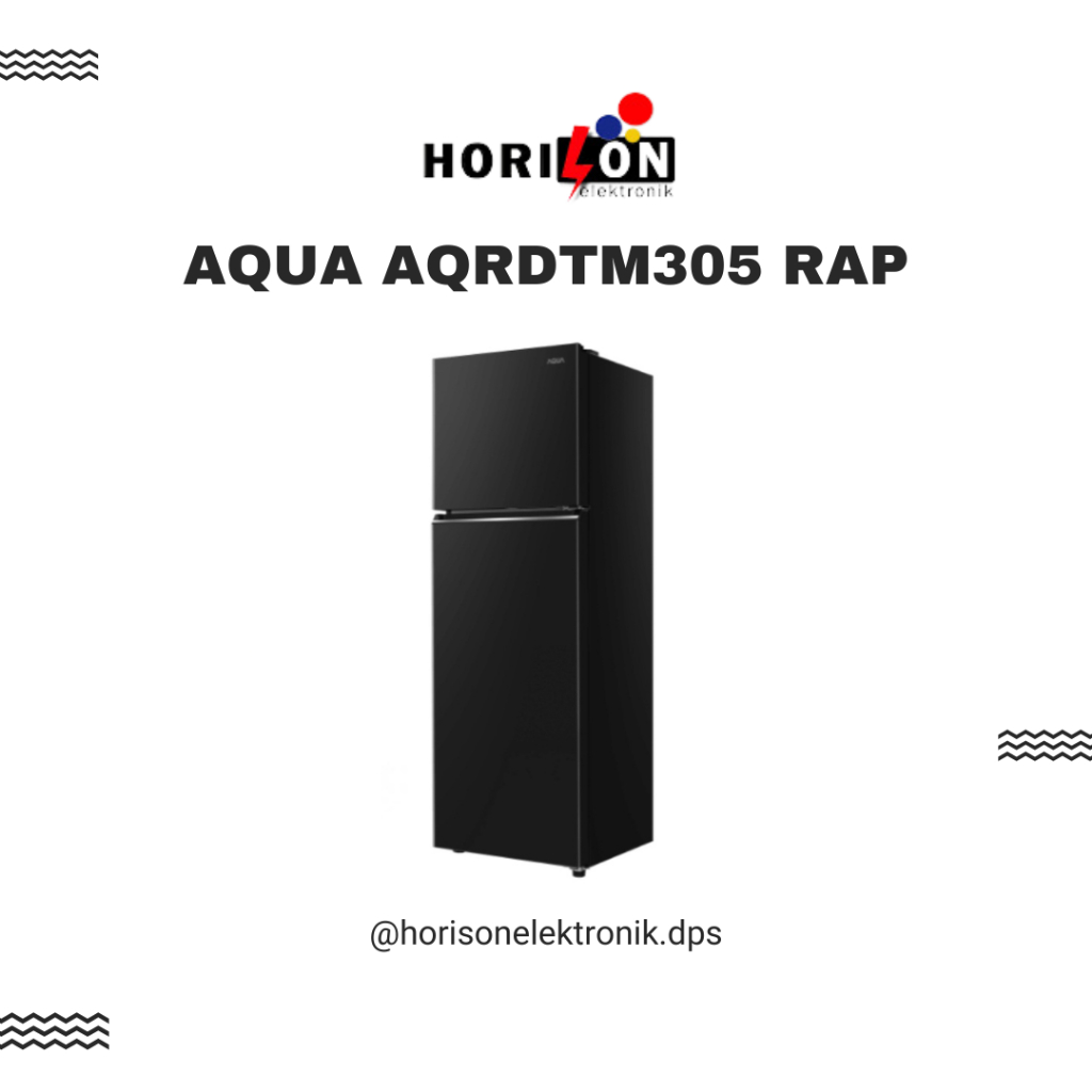 KULKAS 2 PINTU AQUA AQRDTM305 RAP (FB) INVERTER