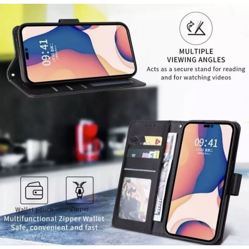 SAMSUNG A03 A03 CORE A03S CASING FLIP COVER DOMPET KULIT COVER WALLET LEATHER