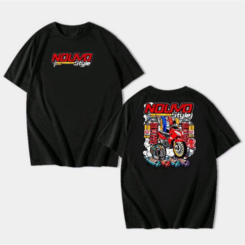 Kaos Nouvo Style Depan Belakang//Kaos Otomotif Matic Scooter