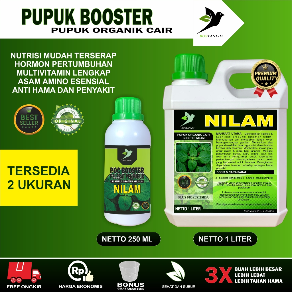 Shopritz Pupuk Organik Cair Nilam / Booster Nilam / Pupuk Nilam Cair / Nutrisi Nilam / Poc Nilam