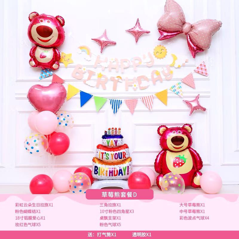 1 set balon ulang tahun | paket dekorasi ulang tahun | balon | balon ulang tahun