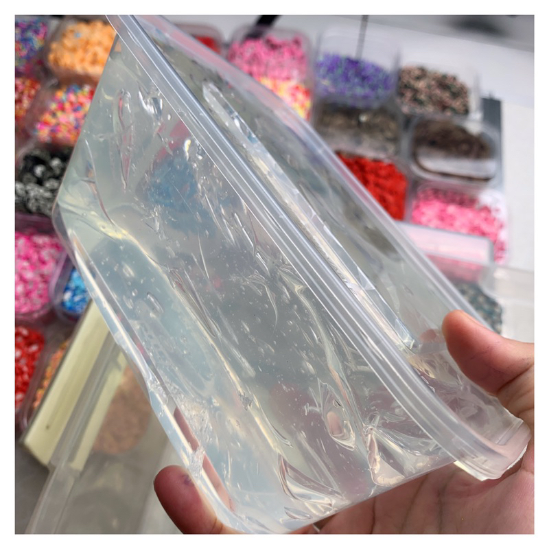 clear slime 1kg original dan jelly slime 1000 gram 1 kg