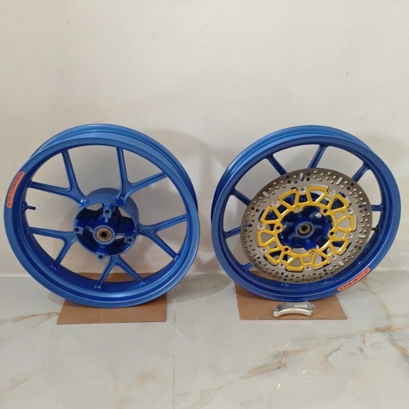 PROMO velg chemco new megapro, cb150r old tapak lebar LIGHT BLUE