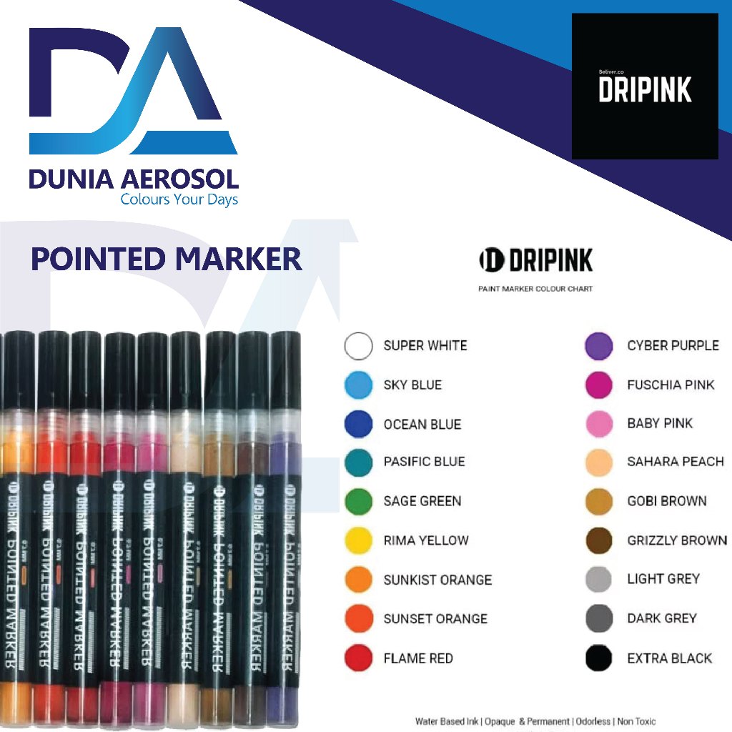 

Spidol Paint Marker 1m Dripink