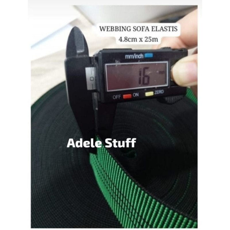 OneKlik - 25 Meter Webbing Sofa Tali Sofa Karet Karet Jok Sofa Hijau Tali Kursi Sofa