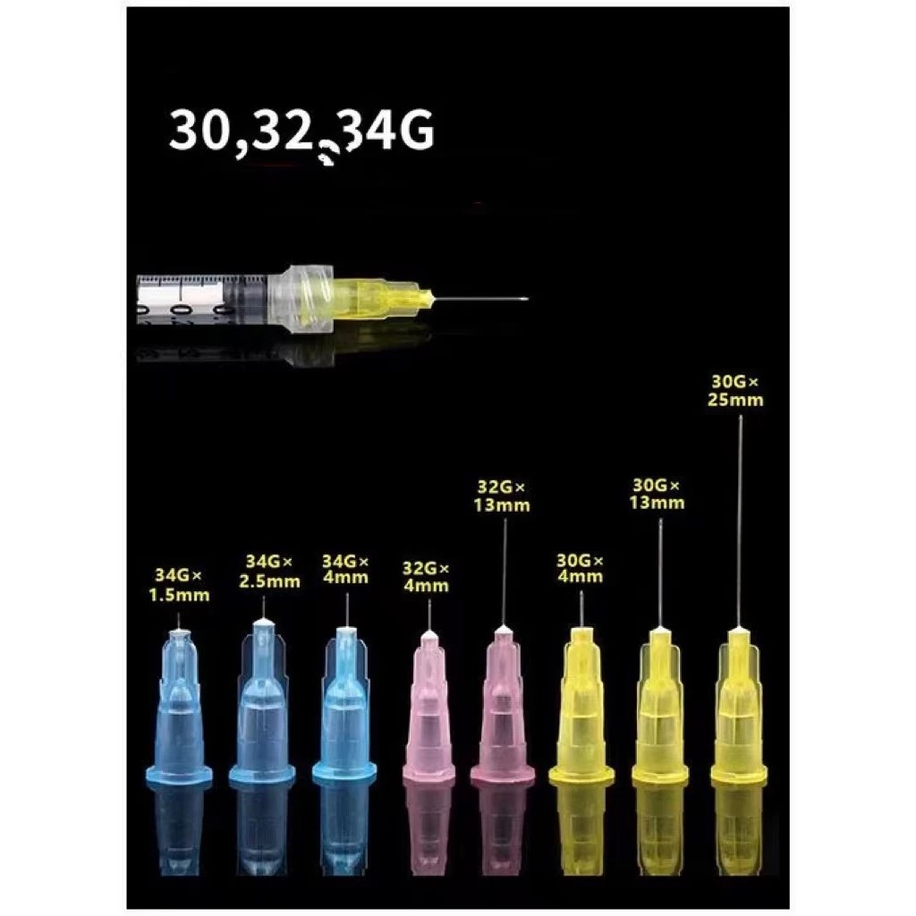 Meso Needle Jarum Meso 34G 4mm 1.5mm 2.5mm Skinbooster Ecer 1pcs