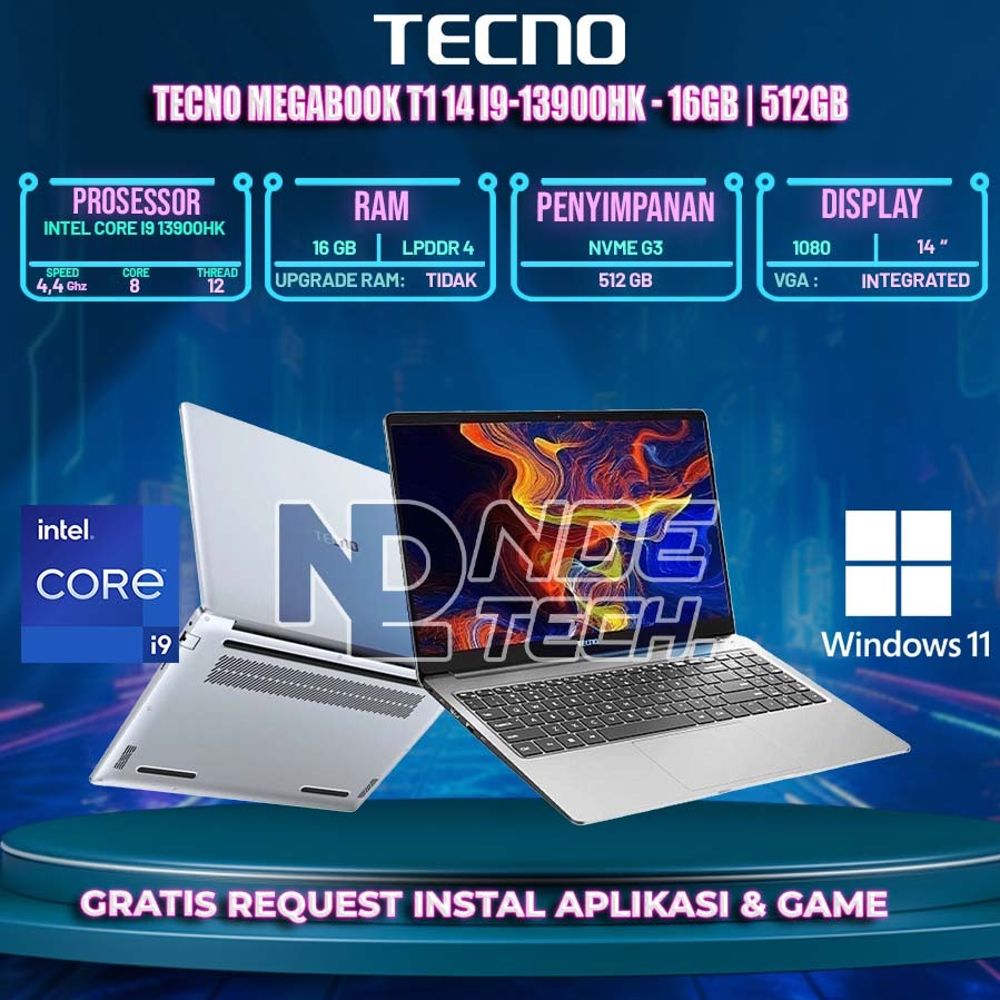 TECNO Megabook T1 14 i9-13900HK