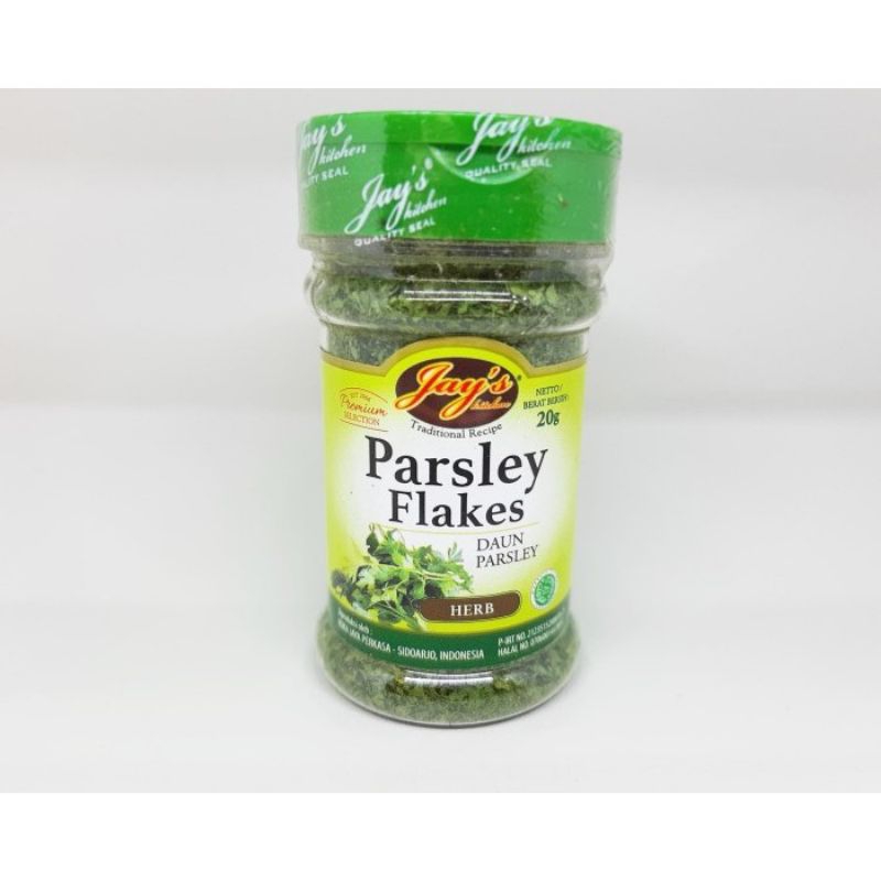 

Jay's Parsley Flaked 20 gr Daun Parsley Kering Halal Asli