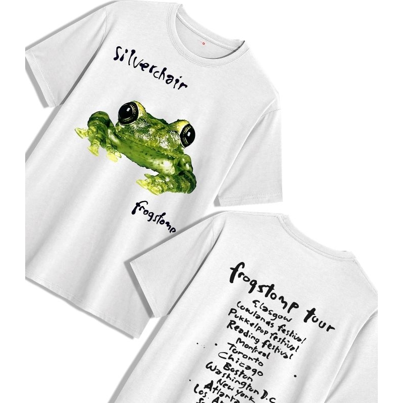 kaos band silverchairs heavy weight cotton 16s built-up tanpa jahitan samping tag stitch supply