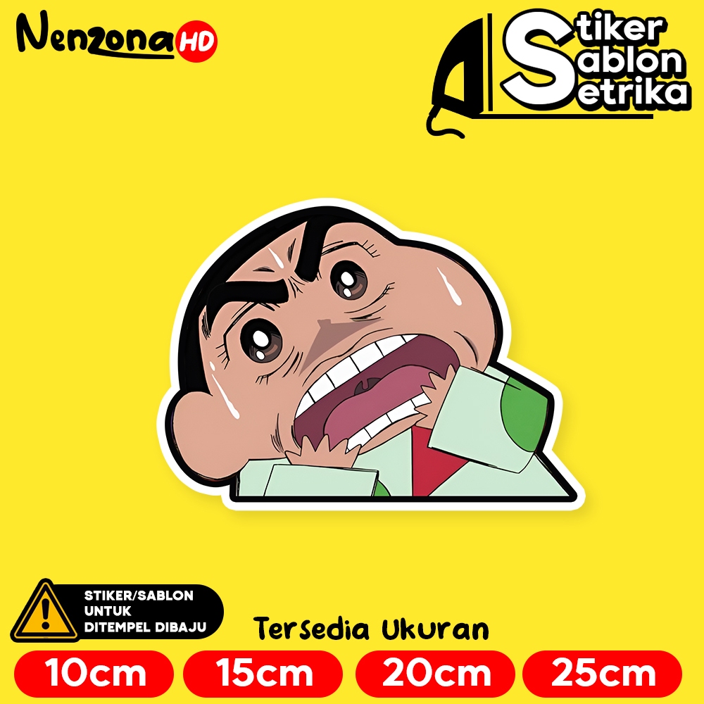 

Shocked Shinchan Anime Stiker Sablon Setrika by Nenzona HD