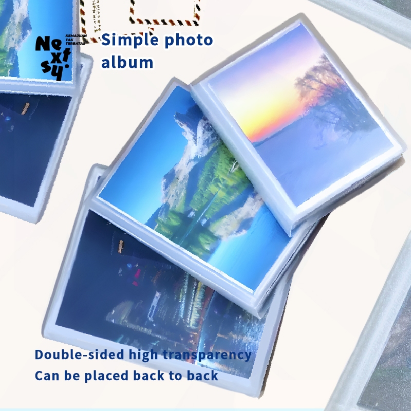 [READY] Nextsy Buku Album Foto Keluarga 4R/Tempat Album Foto Polaroid 2R Transparan