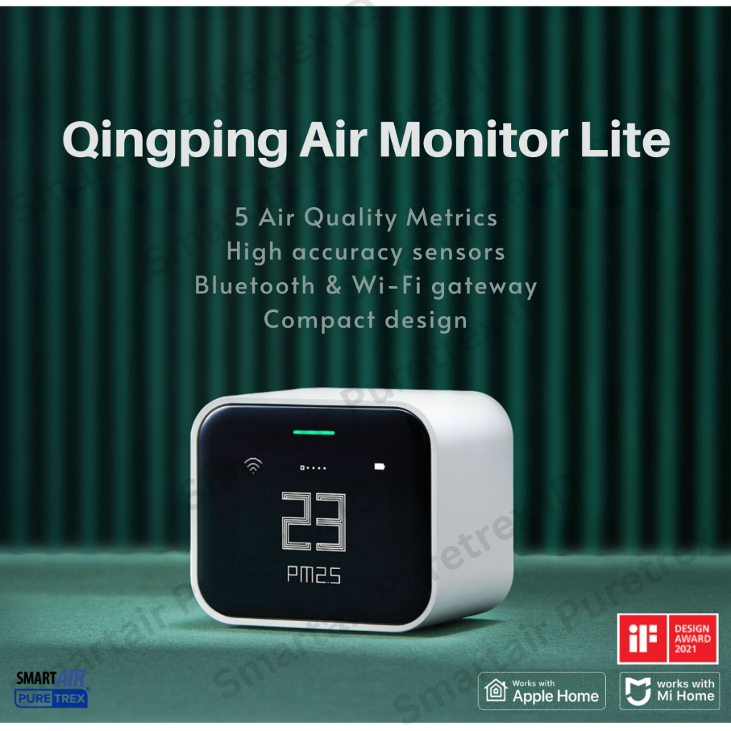 QingPing Lite Air Quality Monitor Smart Detector Sensor PM2.5 CO2