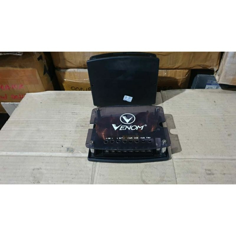 crossover pasif mobil 4ohms 2way venom original second bekas jamin normal siap pakai