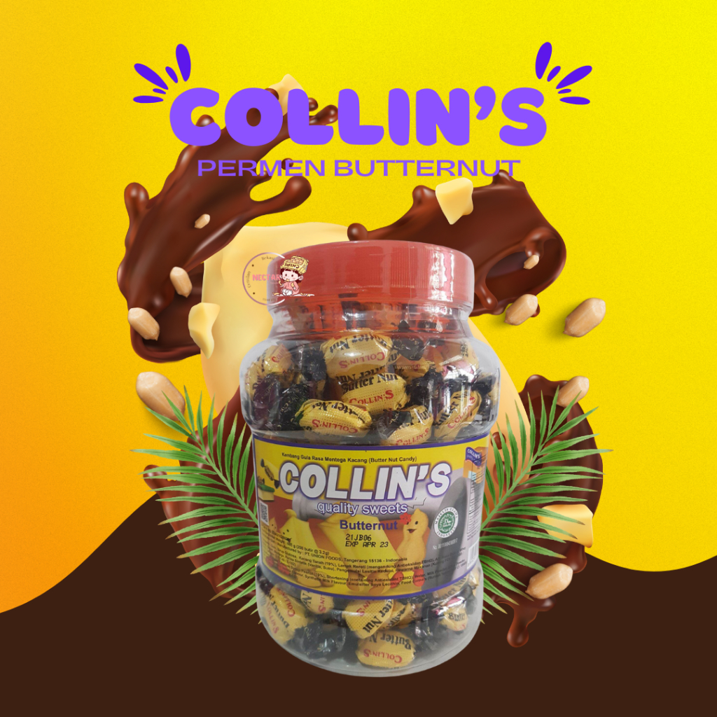 

Collins - Permen Kacang Butternut Legend (Toples)