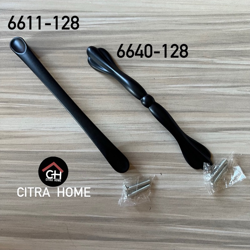 Tarikan Laci Coating Hitam Handle Laci Lemari