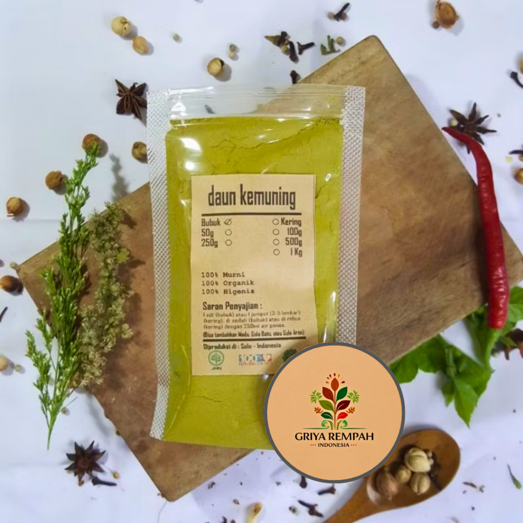 

DAUN KEMUNING BUBUK 1 KG Rempah Herbal Simplisia Alami Simplisia Kesehatan Pelangsing Detox Ramuan Kering Jamu Tradisional Murraya paniculata