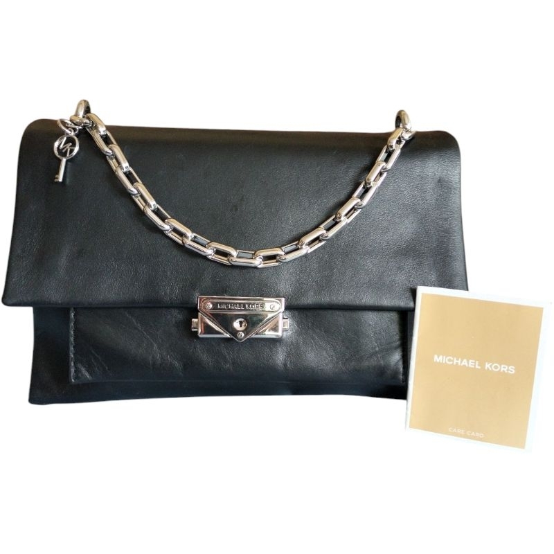 TAS MK CECE CHALFSKIN LEATHER SHOULDER BAG