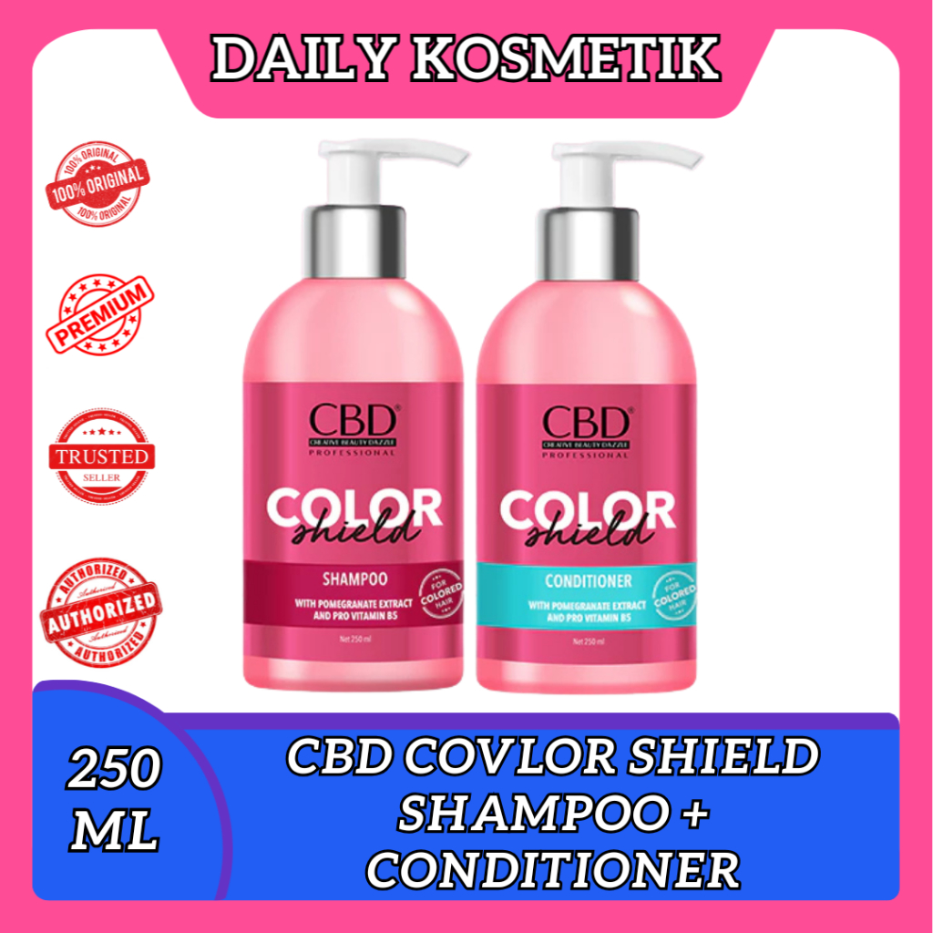 CBD Color Shield Shampoo & Conditioner - Mengatasi Rambut Rontok & Lepek memperkuat Akar Rambut